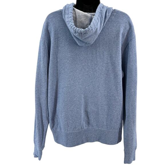 Kimes Ranch Hoodie WMNS M Light Blue Pullover French Terry Drawstring Sweatshirt - Picture 4 of 5